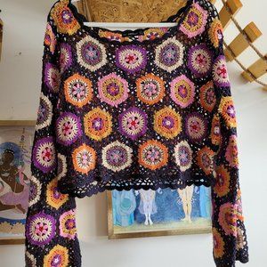 Crochet retro top